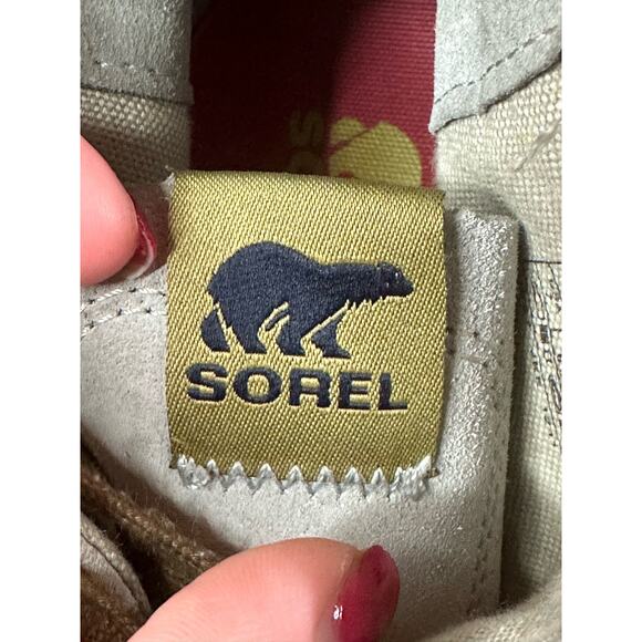 Men's Sorel Sentry Chukka Hi Tops Lace Up Grey Brown Rubber Toe Sneaker Size 7 - Picture 7 of 8